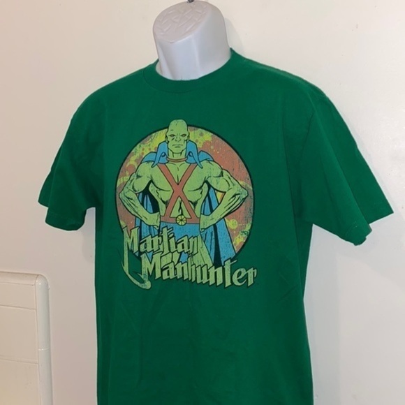 Unisex DC Comics Martian Manhunter Green Graphic Tee - Picture 4 of 8